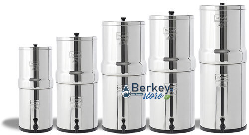 Gama Berkey® de filtros de agua de acero inoxidable de Berkey®Store