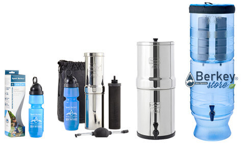 Berkey® bottle filter and mobile filtration systems